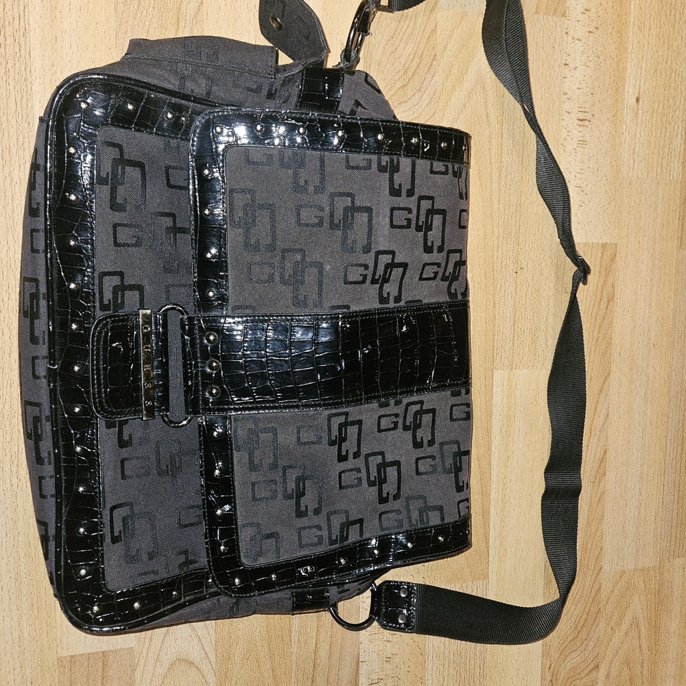 Guess Black and Gray Crossbody Bag